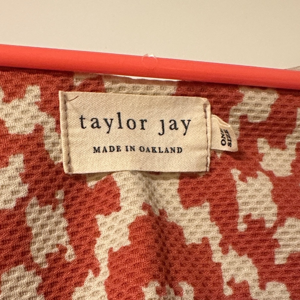 Geometric Patterned Orange Dress - image 2